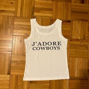 J’ADORE COWBOYS tank top/wife beater